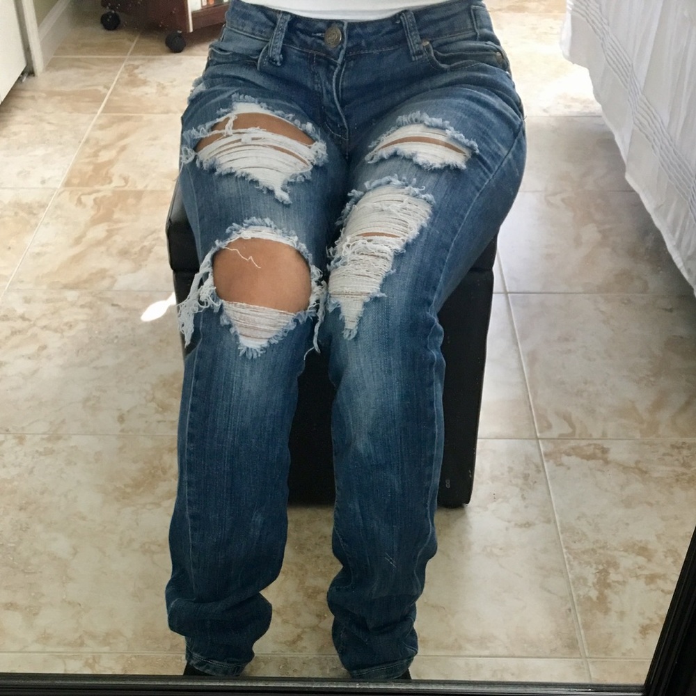 Destroyed Denim Skinnies